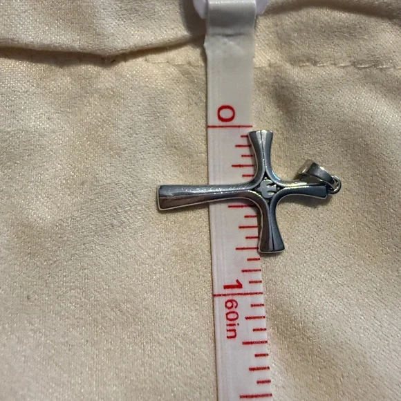 Retired James Avery Sterling Silver Descending Dove Serenity Cross Pendant EUC - Picture 6 of 14